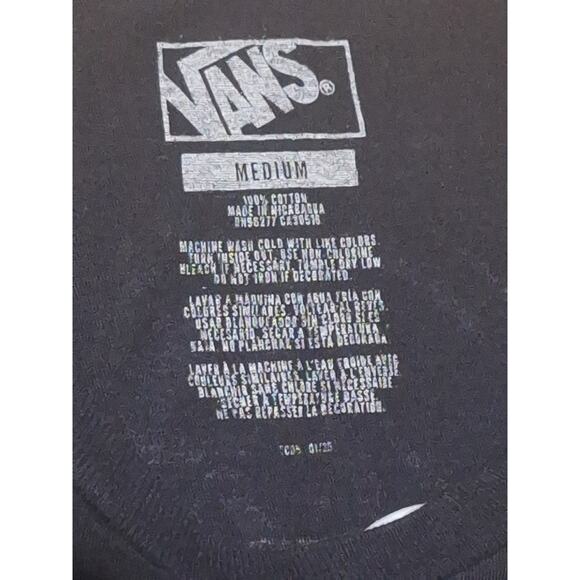 Vans Grim Reaper Graphic Tee Black Short Sleeve Shirt Men’s Medium - Picture 5 of 6